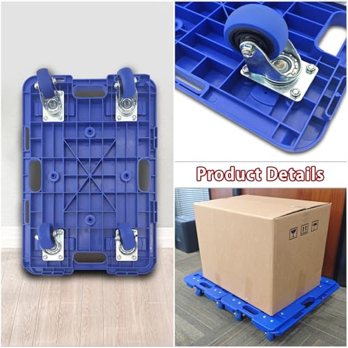 Carretilla plegable con ruedas giratorias 360° y capacidad 330lb miniatura 7