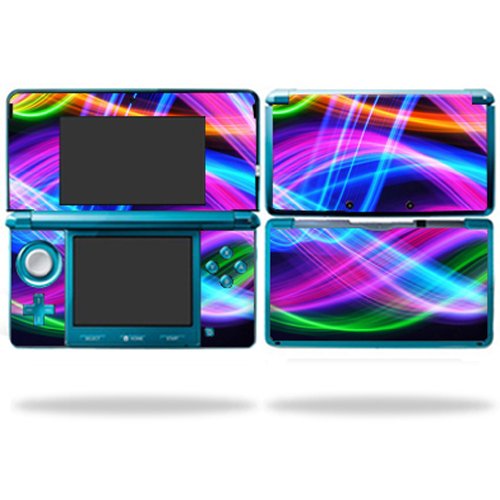 MightySkins Skin Compatible with Nintendo 3DS wrap Sticker Skins Light Waves