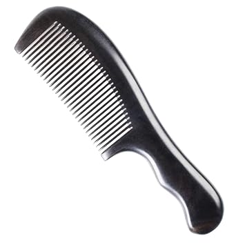 Onedor Handmade 100% Natural Chacate Preto Wood Hair Combs - Anti-Static Sandalwood Scent Natural Hair Detangler Wooden Comb Fine Tooth