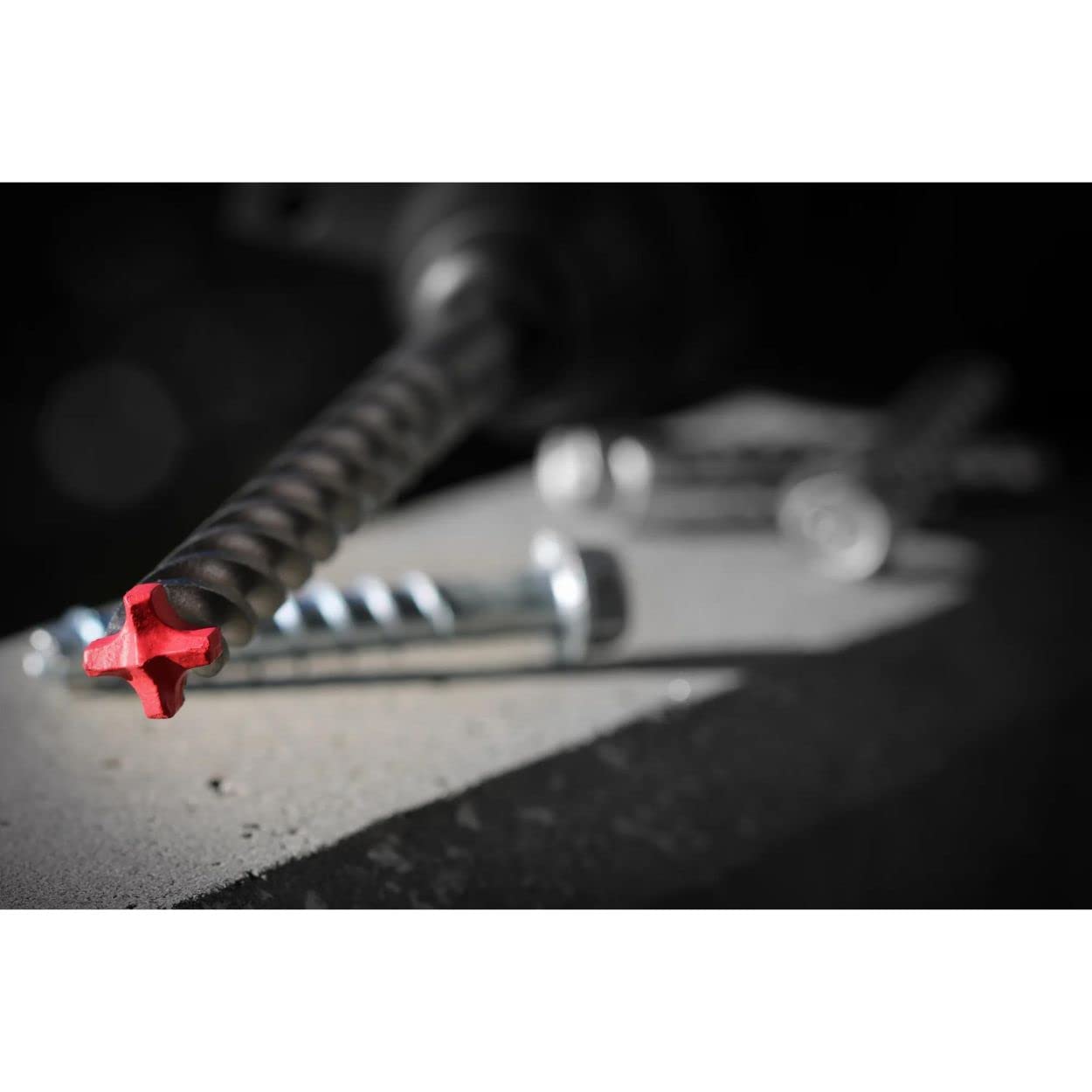Diablo Rebar Demon SDS-Plus 4-Cutter Full Carbide Head Hammer Drill Bit for Concrete and Reinforced Materials - 5/8" Diameter, 8" Length, 6" Working Length - DMAPL4220