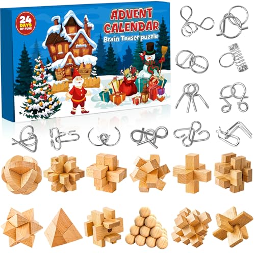 Adventskalender 2025 Knobelspiele für Kinder & Erwachsene-24 Tage von...