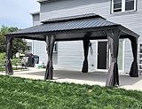 pergola design plans pdf TOIT EN ACIER GALVANISÉ : Il protège contre l'éblouissement, bloque 98 % des rayons ultraviolets et peut supporter jusqu'à 1200 kg de neige. Le toit est également équipé de crochets permettant de suspendre des objets jusqu'à 10 kg