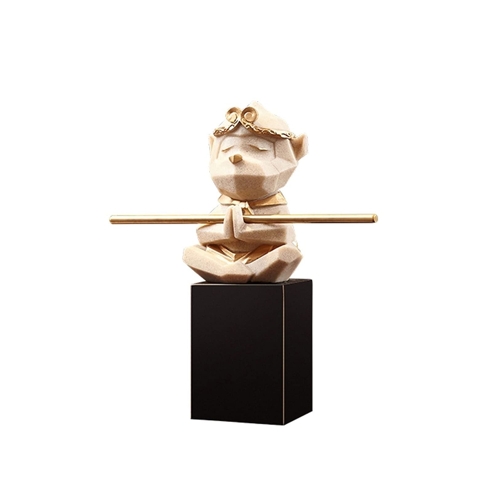 Sun Wukong Statue Decoration Monkey King Dekoracja Żywica Słońce Wukong Ozdoby Małpa Rzemiosła Dasheng Ozdoby Rzemiosła Dom Office Dekoracje Prezenty Home Decor Sun Wukong Statua Figurka Monkey King.