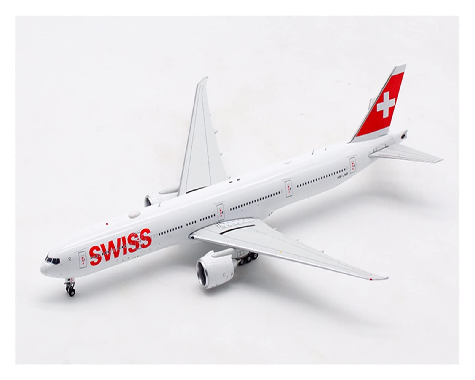 Amazon.co.jp: 1:400 スケール Swissair B777-300ER HB-JNB 合金航空機