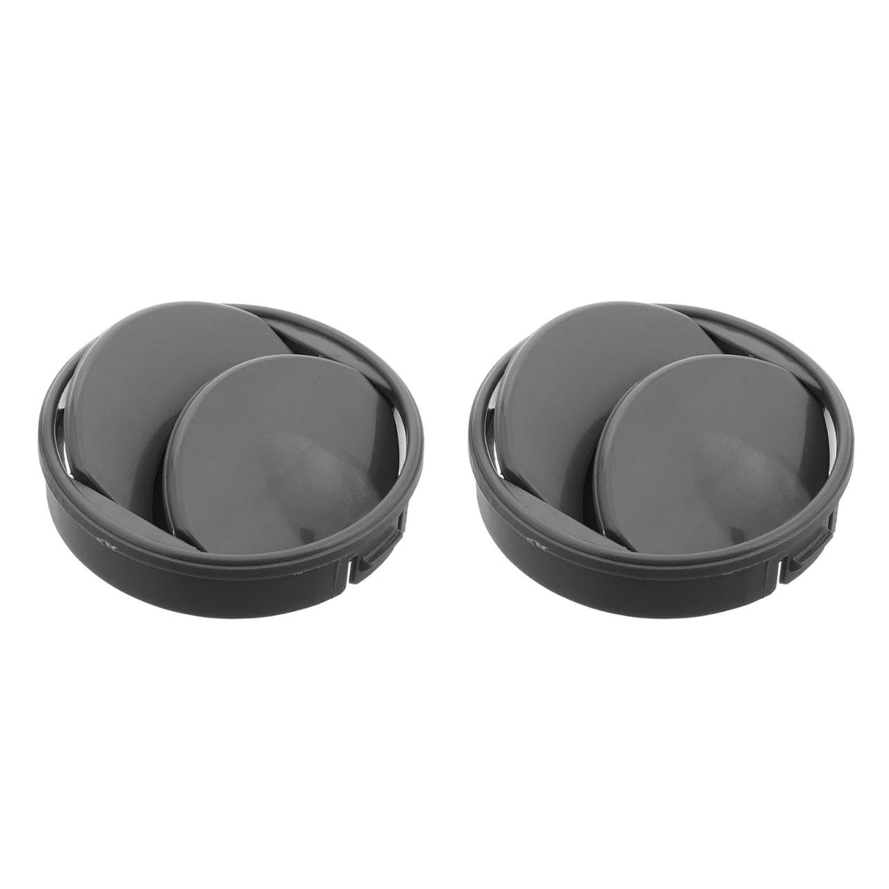 2 Pièces Bouche D'Aération Voiture Universelle Rond Réglable Sortie D'Air Climatisation Tableau De Bord 1.97X1.97X0.79In Plastique Pour Ventilation Confortable Et Installation Facile