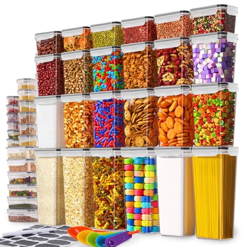 Catálogo para Comprar On-line Recipientes para cereales los 10 mejores. 43 42 Piezas Contenedores Para Alimentos,Dispensador de Cereal,Recipientes Herméticos Para Almacenar,Sin BPA Tuppers Herméticos Plastico,Almacenamiento,Con Tapa...