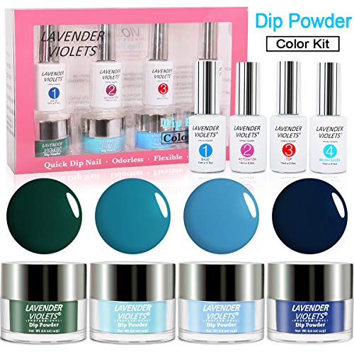 Lavender Violets Dip Powder Nail Color Kit 0.5 oz/bot. Large Capacity Acrylic Dipping Powder with Liquid Gel Set 766