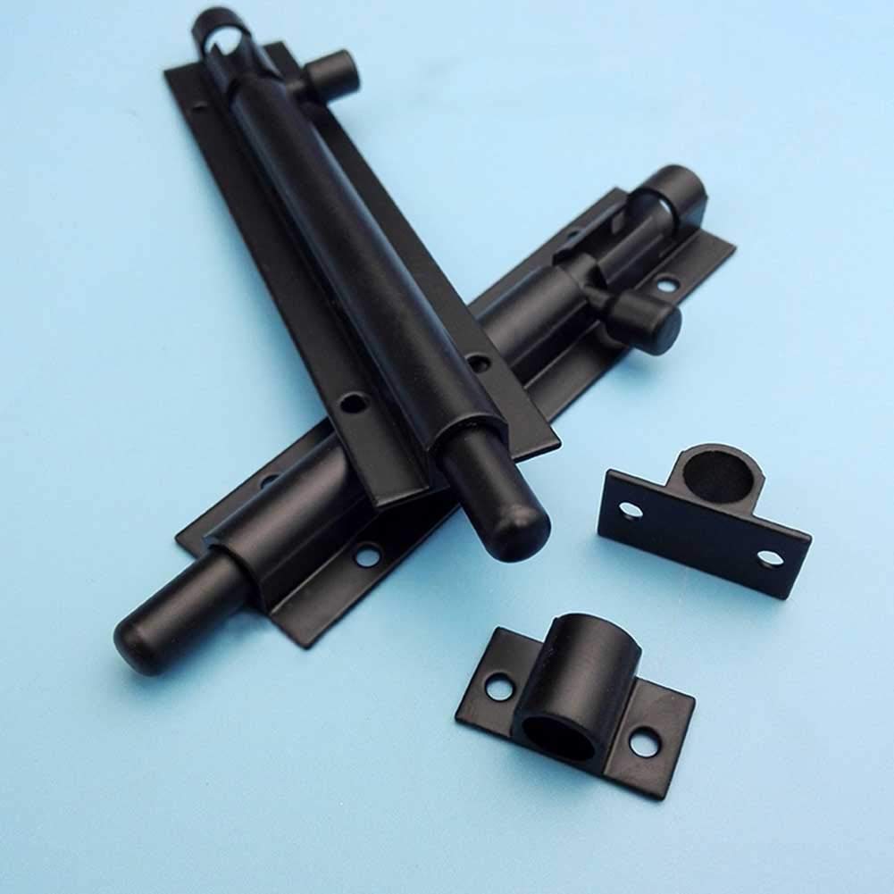 Buy 3Sets Door Bolt Lock, 6 Inch Stainless Steel Sliding Lock Black