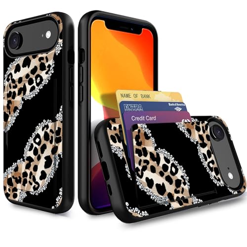 Coque iPhone Air antichoc double couche TPU PC avec porte-cartes