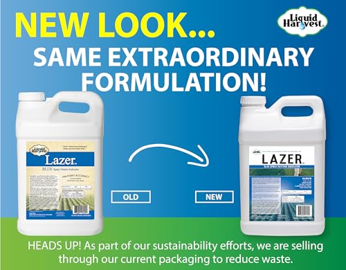 Image of Liquid Harvest Lazer Blue Concentrated Spray Pattern Indicator - 2.5 Gallon- Perfect Weed Spray Dye, Herbicide Dye, Fertilizer Marking Dye, Turf Mark and Blue Herbicide Marker