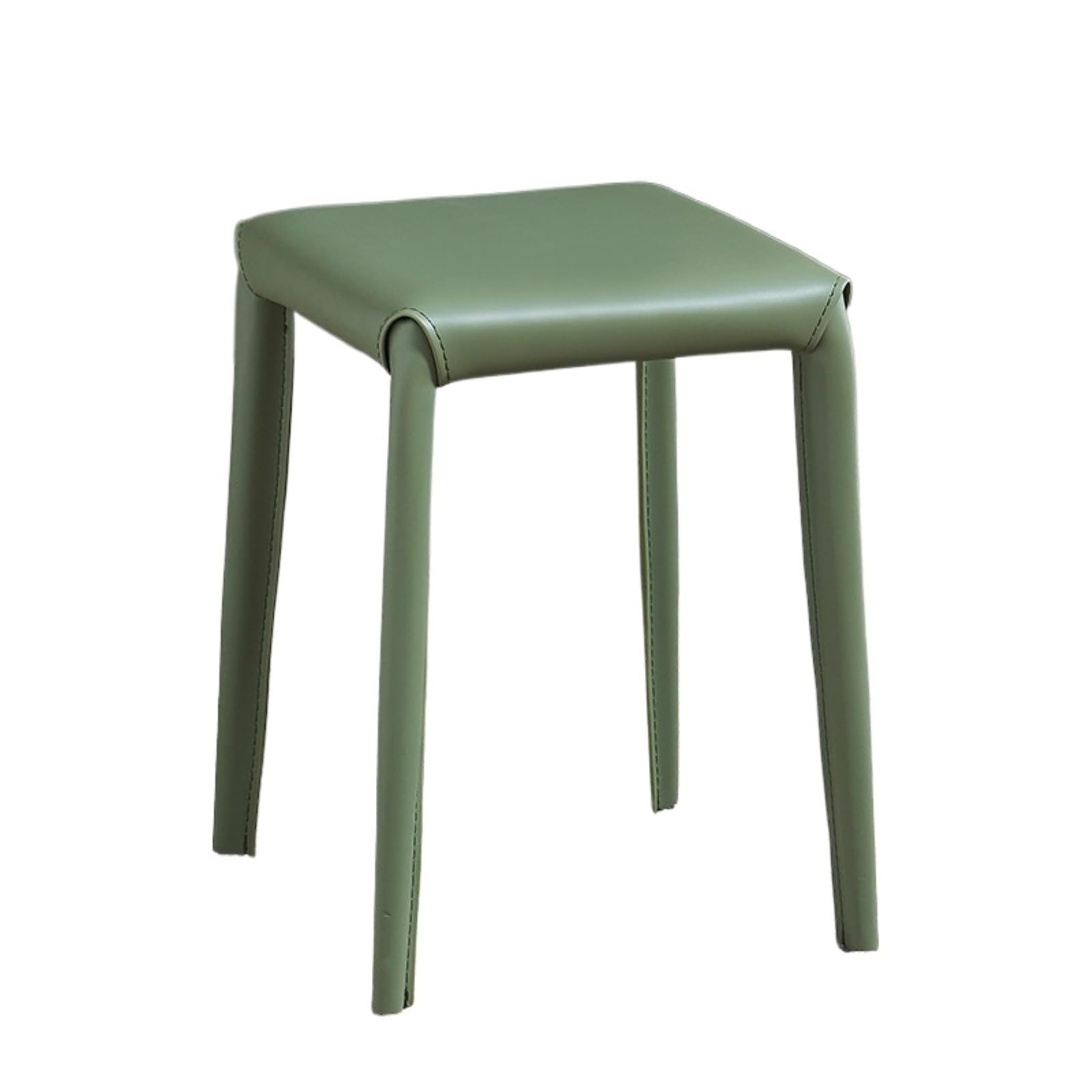 Tabouret pour canapé vert et repose-pieds salon moderne