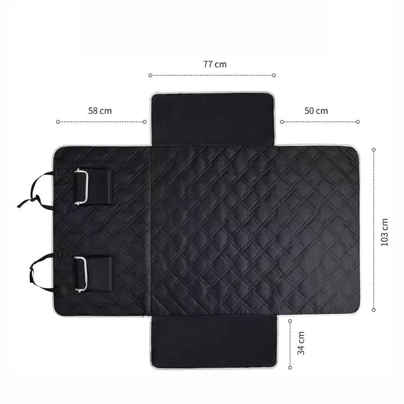 POWEC Chien Chien Coffre de Protection, pour Land Rover Range Rove(5seats) 2018-2019 Imperméable Antidérapant Tapis Voiture Housse siège avec Protecteur latéral