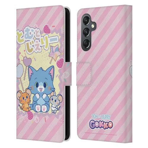 Coque Tom and Jerry Samsung Galaxy A25 5G portefeuille pour éviter de rayer votre écran