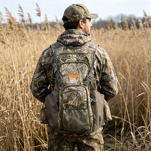 MYDAYS Upland Bird Vest Backpack, Hunting Tactical Vest with Game Pouch and Pockets for Outdoor Bird Hunting (Camo) - image 6
