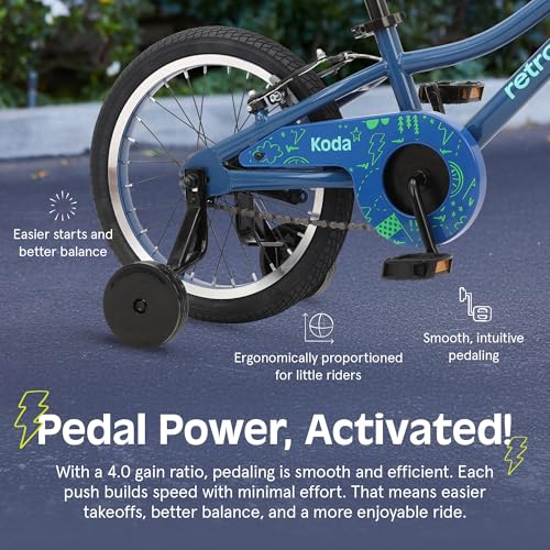 Image of Retrospec Koda Plus Kids Bike for Boys & Girls Ages 4-6 Years - 16 inch Children's Bicycle, Adjustable Seat & Handlebars