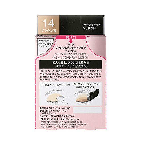 Amazon.co.jp: オーブ 粉末 ブラシひと塗りシャドウN(14 ブラウン系