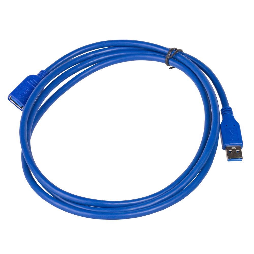 Akyga AK-USB-10 USB cable USB-A plug to socket Black 1.80 m