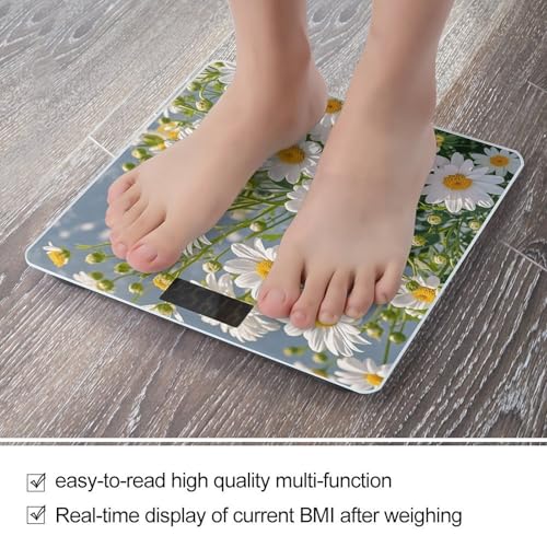 Báscula digital de baño con pantalla LCD y vidrio templado miniatura 5