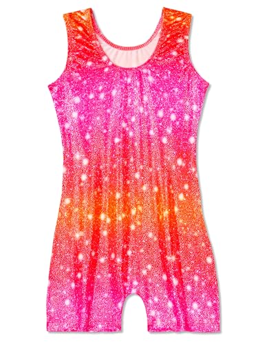 Image of Domusgo Gymnastics Leotards for Girls Sparkly One Piece Biketard Size 1-10Y