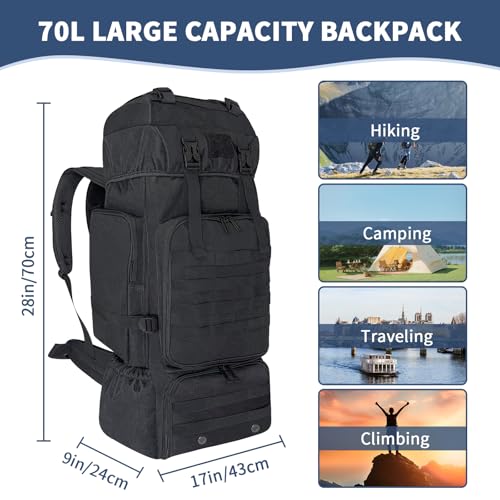 Vaupan 70L Tactical Backpack