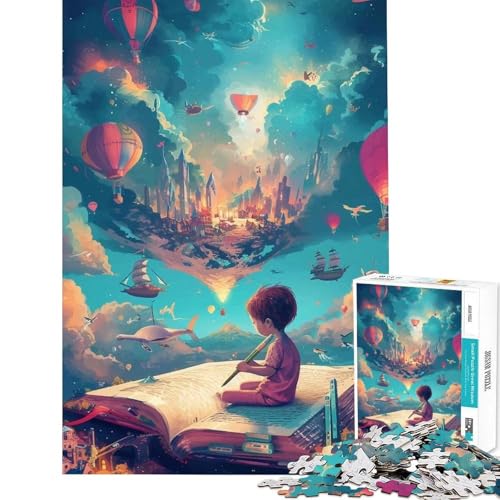 Puzzle da 1000 pezzi per adulti libro di puzzle per bambini spazio fantasy attività divertenti da fare a casa un'opera d'arte gioco rompicapo per ragazzi dai 14 anni in su (38x52cm)