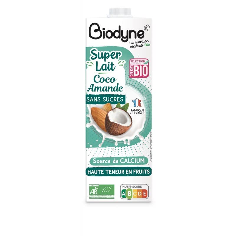 BIODYNE - Super Lait Amande Coco 1L - Lot De 3 - Vendu Par Lot
