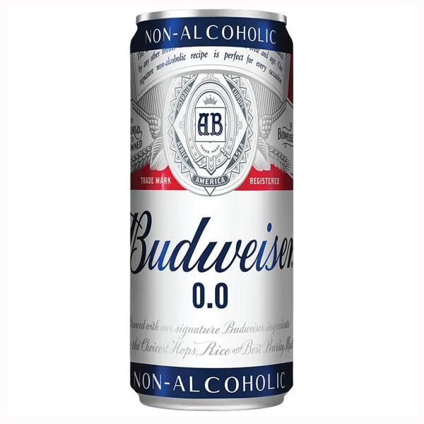 Budweiser 0.0 non alcoholic beer 330 ml