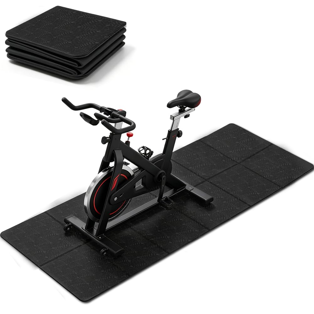 Esterilla de protección para el suelo de 6 mm alfombrilla densa para cinta de correr plegable