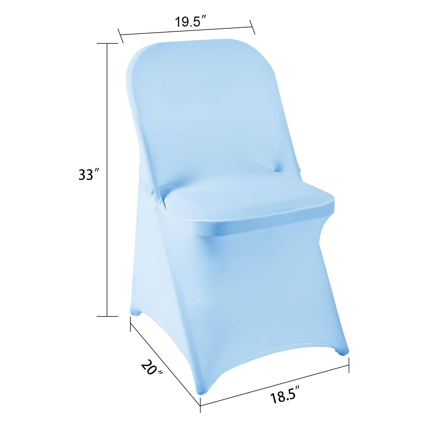 12 fundas plegables de elastano elástico impermeables para sillas de comedor, fundas protectoras para sillas de comedor, bodas, banquetes, fiestas, vacaciones, celebraciones y decoración