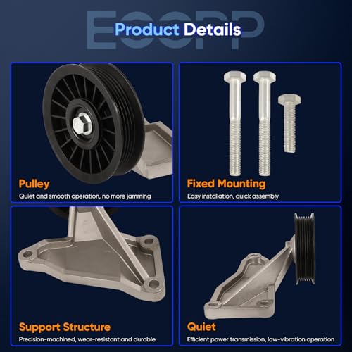 Image of ECCPP A /C Compressor Bypass Pulley Fit for Chevrolet Venture 3.4L 2001-2005