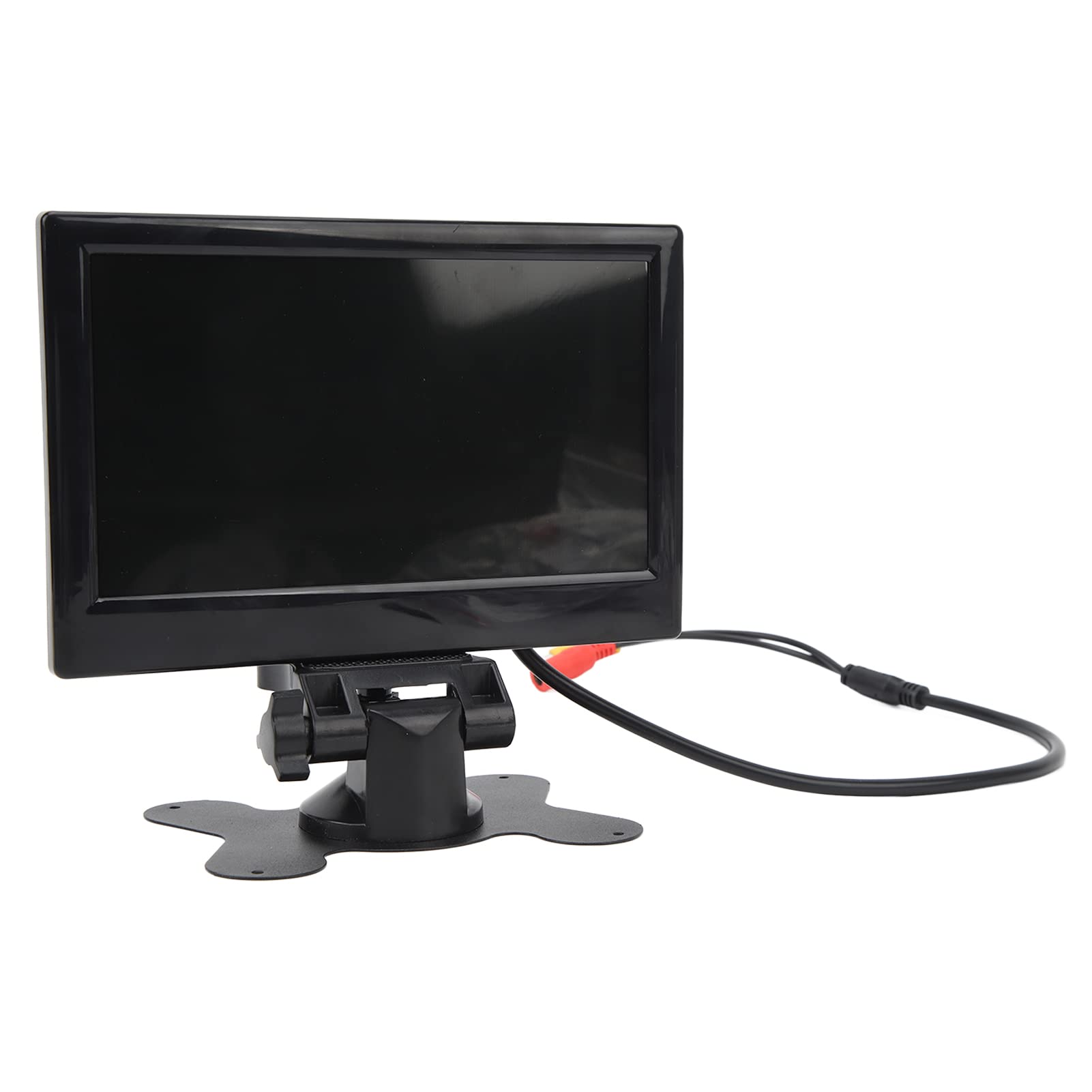 Monitor de Marcha Atrás, Monitor de Marcha Atrás de Coche de 7 Pulgadas, 12 a 24 V, 170 Grados, Gran Angular, Color, LCD, HD, Entrada de Vídeo Bidireccional para Camiones, (cámara redonda)