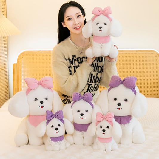 Image of SCOOBA Adorable Maltese Puppy Soft Toy 35cm (Maltese Puppy Pink)