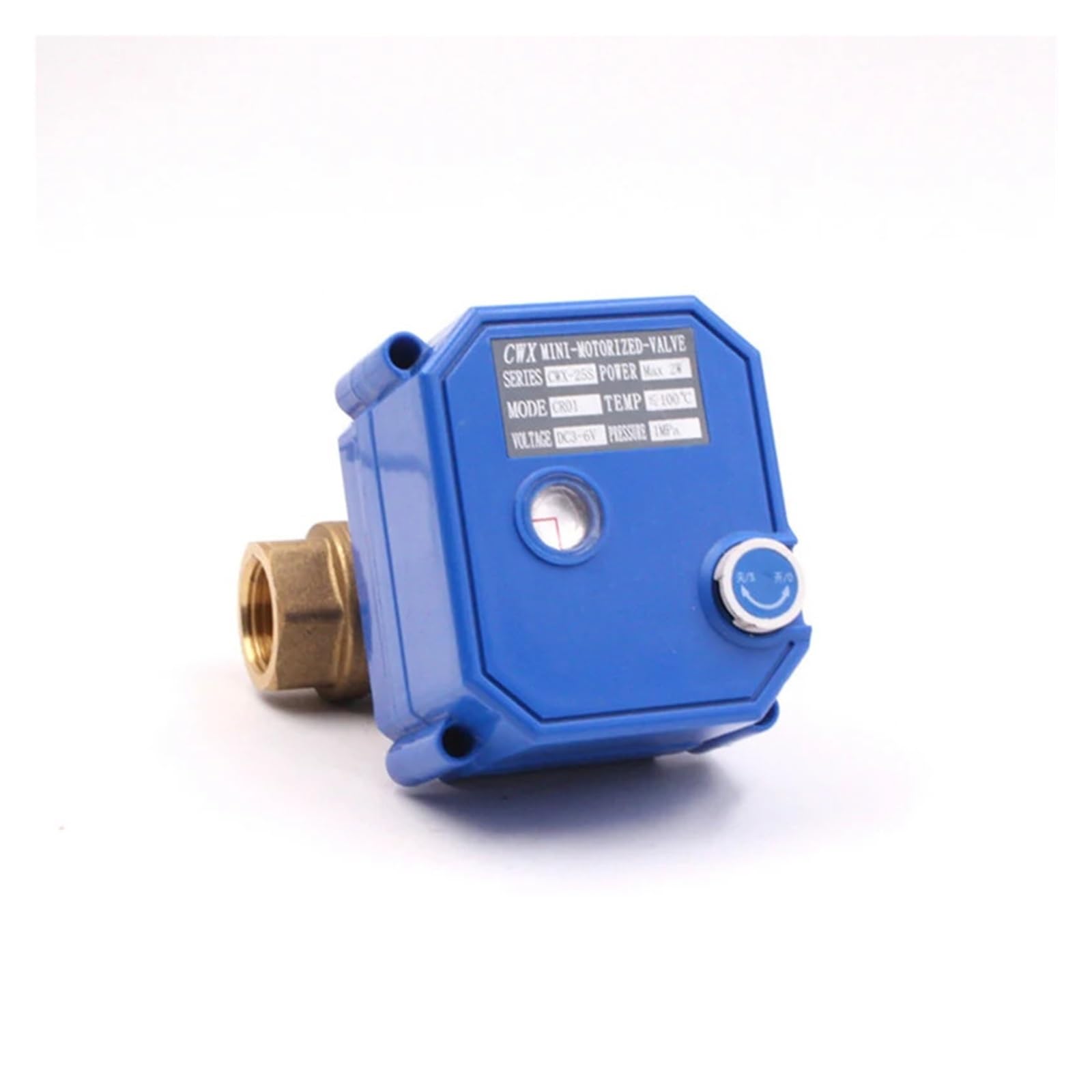 MXXDMOPD 1/2" Motorized Ball Brass 2-way 2/3 Wire Actuator With Manual Switch AC220V DC24V DC12V ADC9-24V(ADC9-24V-CR04)
