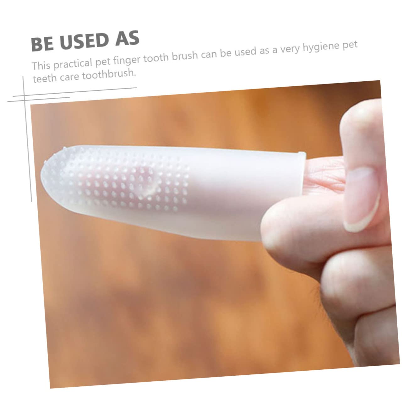 SUPVOX 4pièces Brosse à Dents Pour Chien Silicone Outil De Nettoyage Pour Animaux De Compagnie Brosse à Doigt Pour Prendre Soin Des Dents Et Gencives De Votre Chien