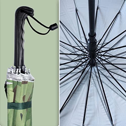 Image of Kabello Military Big Size Button Umbrella For Uv Protective Long Size (Multicolor)