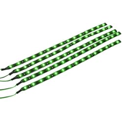 Luces Neon Para Auto Mintice™ 5 X Verde 12V 15 30cm llevada del Coche Calandra de un vehículo automóvil Tira Ligera Flexible Impermeable Debajo de la carrocería