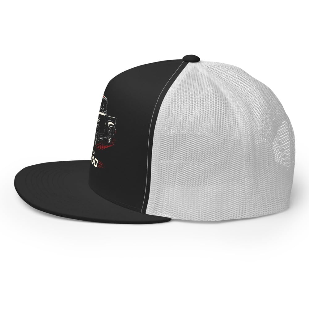 Retro 1954 F100 klasyczna czapka typu trucker Pickup - oddychająca czapka z siatki dla fanów samochodów