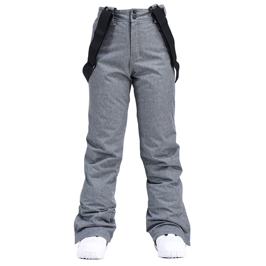 Outdoor-Skihose für Herren, 35 Grad, Übergröße, elastische Taille, für Herren, Winter, Skaten, Skifahren, Outdoor, Skihose für Damen, Rosa, Größe S