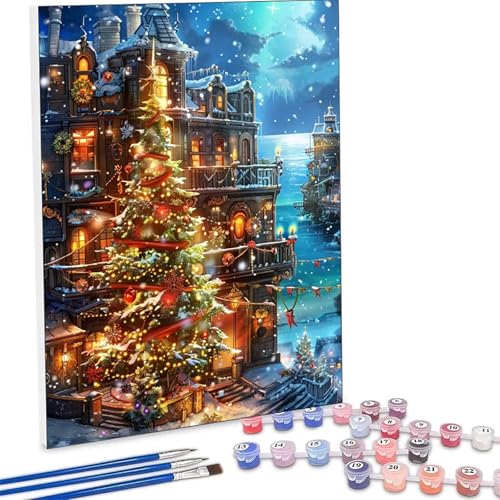 �������G �� �����L�b�g�ɂ��G�� ���z Paint by Numbers DIY�y�C���g ��l�� ���S�� �q���p �ȒP�ɓh��� �A�N�������ʊG�̋� ��| ��� ��H�| �L�b�g 3�̃y�C���g�u���V��1�̃Z�b�g�̃A�N�����痿���g�p �z�[�� �I�t�B�X���� 