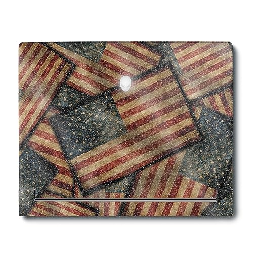 Image of MightySkins Glossy Glitter Skin Compatible with Alienware X16 R1 (2023) Full Wrap Kit - Vintage American | Protective, Durable High-Gloss Glitter Finish | Easy to Apply | Made in The USA