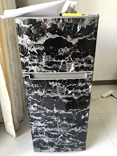 Black Marble Contact Paper for Countertops Waterproof Marble Wallpaper Peel and Stick Countertops Laminate Countertop Sheets Counter Tops Laminates Kitchen Wallpaper Marble Wrapping Paper 15.7\"x80\"
