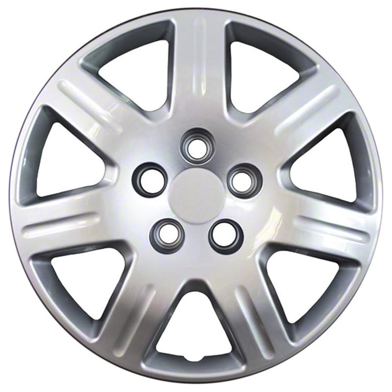 Fuel Rider 16 inch Silver ABS Hubcap Wheel Covers Compatible with 2006-2011 Honda Civic (Set of 4) Wheelcovers for 16 inch Standard Steel Wheels- Auto Tire Cover Replacement Exterior Cap Cover