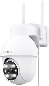 GALAYOU 2K Outdoor Surveillance Camera, PTZ Outdoor WLAN IP Camera, Outdoor Surveillance, WiFi Dome Camera with Coloured Night Vision, Two-Way Audio Y4 asin的图片
