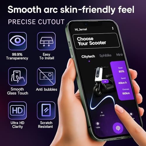 Image of Tempered Glass Screen Protector Compatible for iphone 16e, iPhone 14, iPhone 13 and iPhone 13 Pro (6.1 Inch) with Edge to Edge Coverage and Easy Installation kit, Black