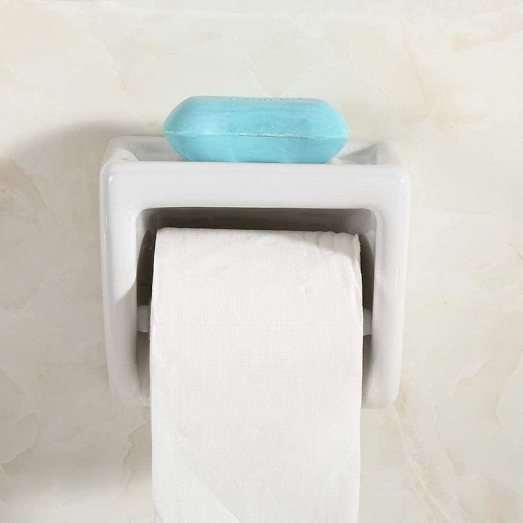 Toilet Paper Holder, Wall Mount Compatible with Tissues and Other Napkin Paper