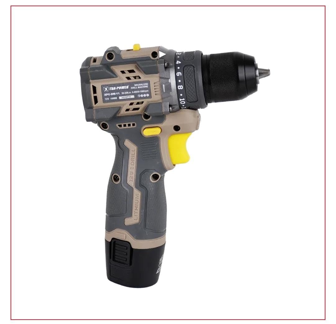 XTRA-POWER Cordless Brushless Drill, 12V (XPC-DM-11)-image-21