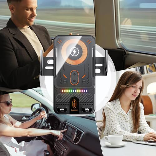 Support automobile à chargement rapide 15W et fixation auto-serrante automatique - 4