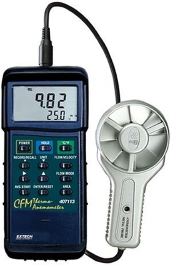 Flash Deals - 40% OFF EXTECH Instruments 407113 CFM Metal Vane Anemometer