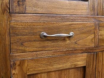 Amazon.co.jp: キッチンキャビネット チーク 無垢 カップボード