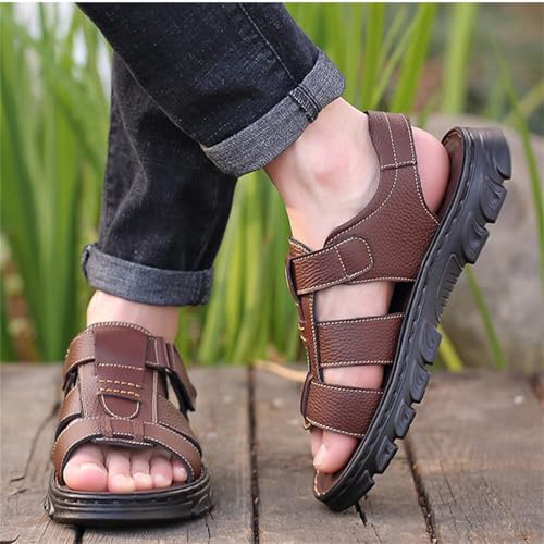 Mens Closed Toe Outdoor Fisherman Shoes Summer Beach Breathable Anti-Slip Sport Sandals3
